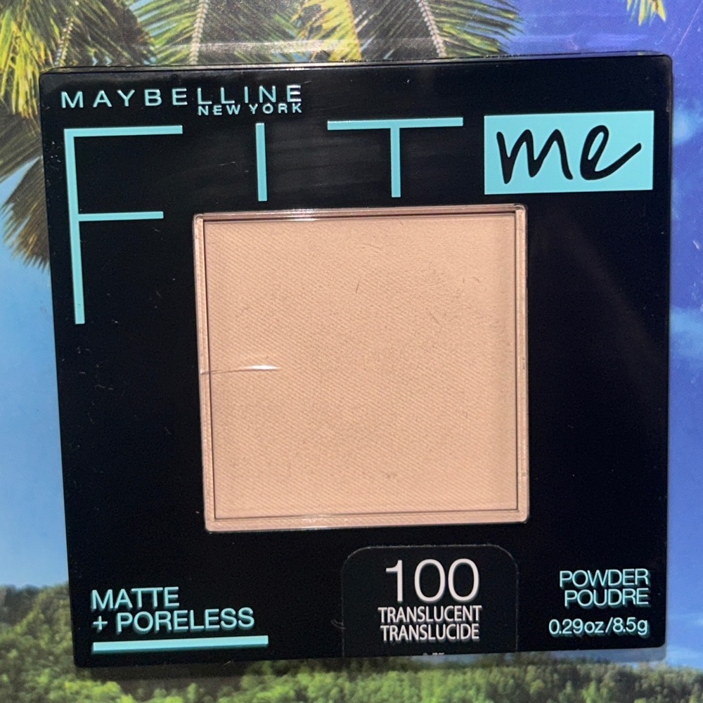 Maybelline Fit Me Matte Poreless Pressed Powder 100 Translucent 0.29oz New